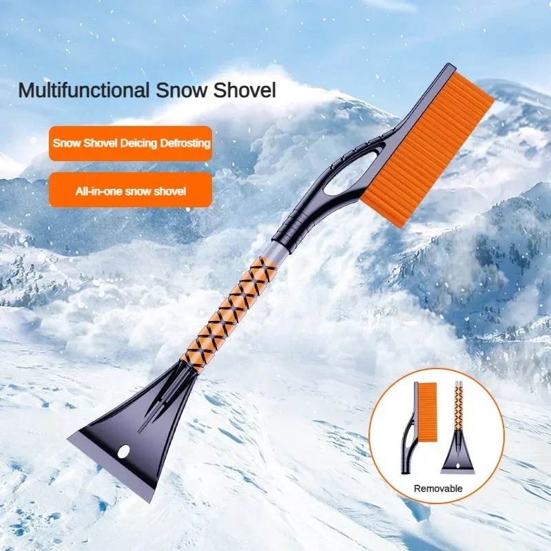 Car Snow Removal Shovel Snow Ice Scraper Snow Brush Shovel Removal Brush Car Windshield Cleaning Scraping Tool Winter Tool