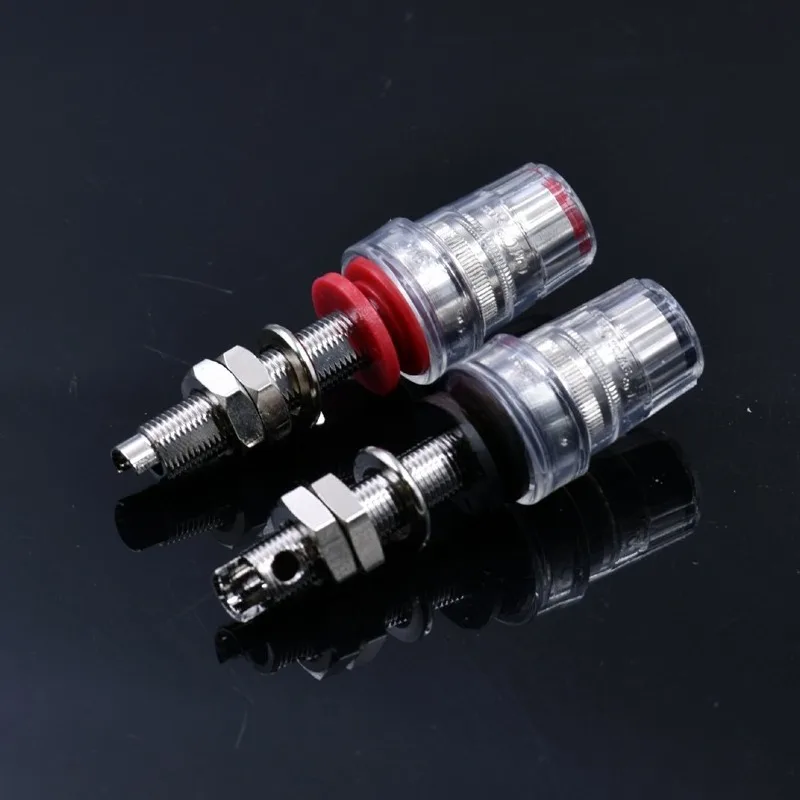 

Plug-in 858-L-CURH pure purple copper speaker seat amplifier speaker wiring column