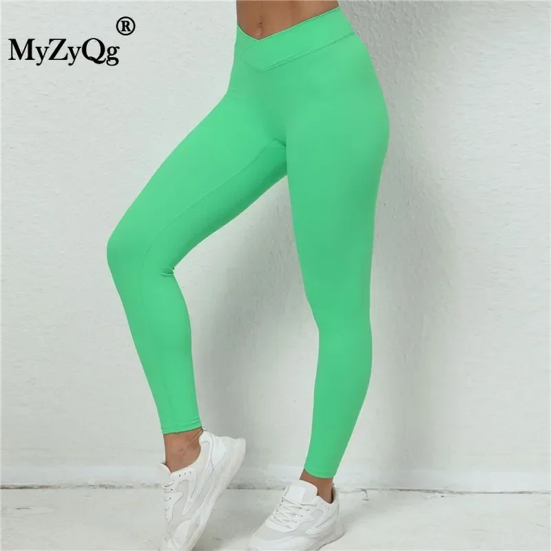 MyZyQg Women Peach Hip Cross Waist Fitness Pants Pleated Hip Lift Yoga Pants Running Exercise Quick Drying Leggings