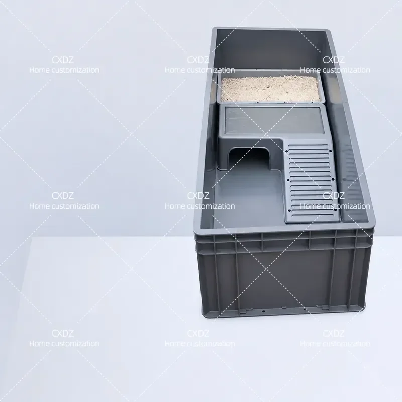 SS Narrow Turtle Tank with Drainage Breeding Box Household Aquarium Turnover Box Fishing Tortoise Pond Fish Farming Large Fish