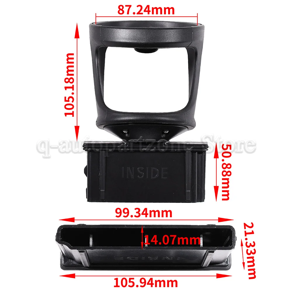 A4478101400 2 PCS Rear 3rd Row Cup Holder For Mercedes Benz W447 Vito V Class 2015-2020 Cupholder Beverage Holder A4476927700