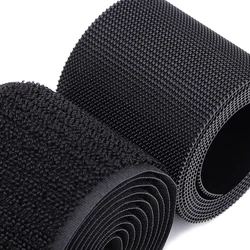 1Meter Pair Supper Black White Fastener Tape Hook Adhesive Hook and Loop Tape Cable Ties DIY Crafts Sewing Accessory 20-100mm