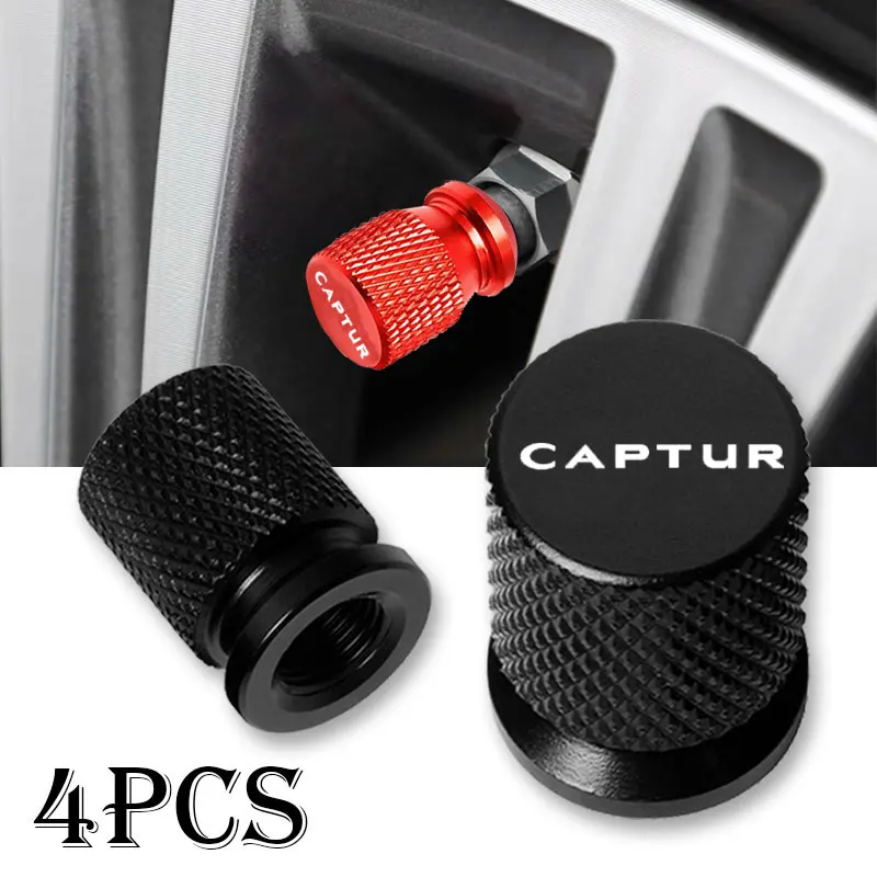 

For Renault Captur Car Wheel Tire Valve Caps Tyre Stem Covers Airdust Waterproof Accessories