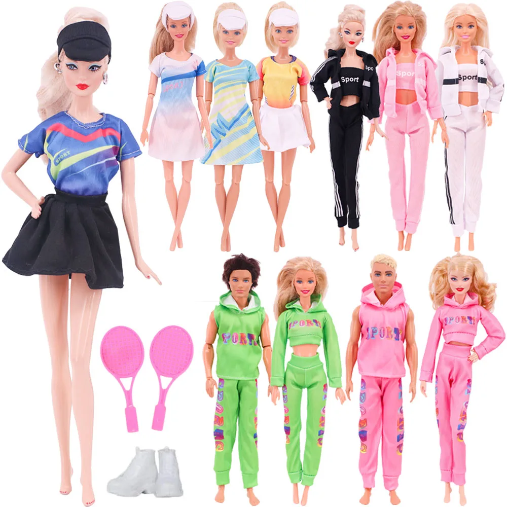 

Doll Clothes Sports 3-Piece Set For Barbiees Ken Outdoor Sports Suits Sportswear For Barbiees&BJD Doll Accessories Children Gift