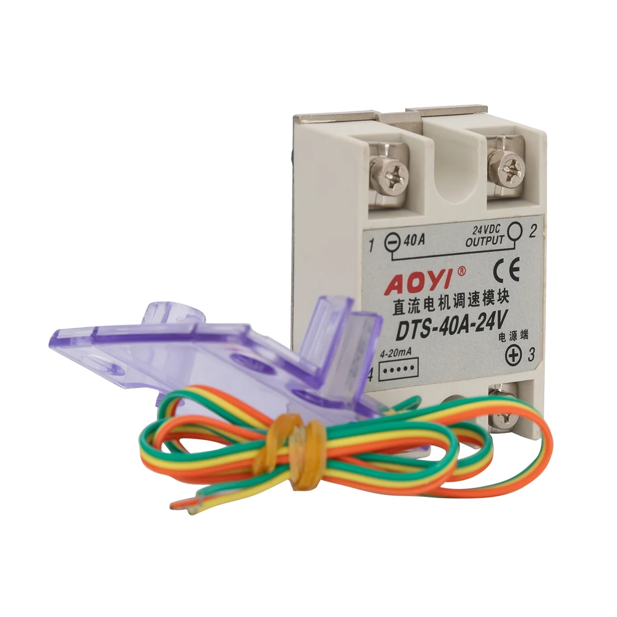 5PCS AOYI 24v Ac Ssr Single Phase Solid State Variable Relay DTS-10A-24V 0-24VAC With Protector