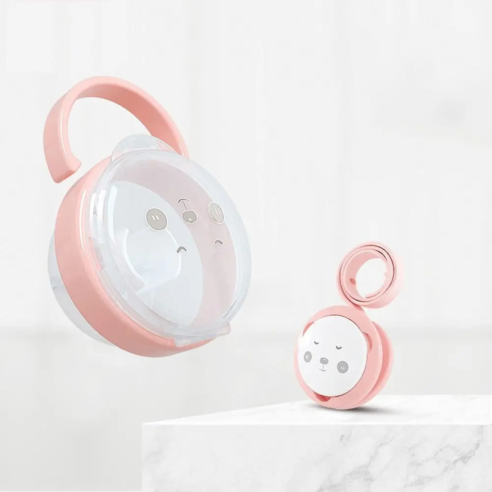 Food-Grade Panda Nipple Case Pacifier Storage Box Silicone Baby Pacifier Box Molar Chain Baby Pacifier Clip Nipple Holder Box