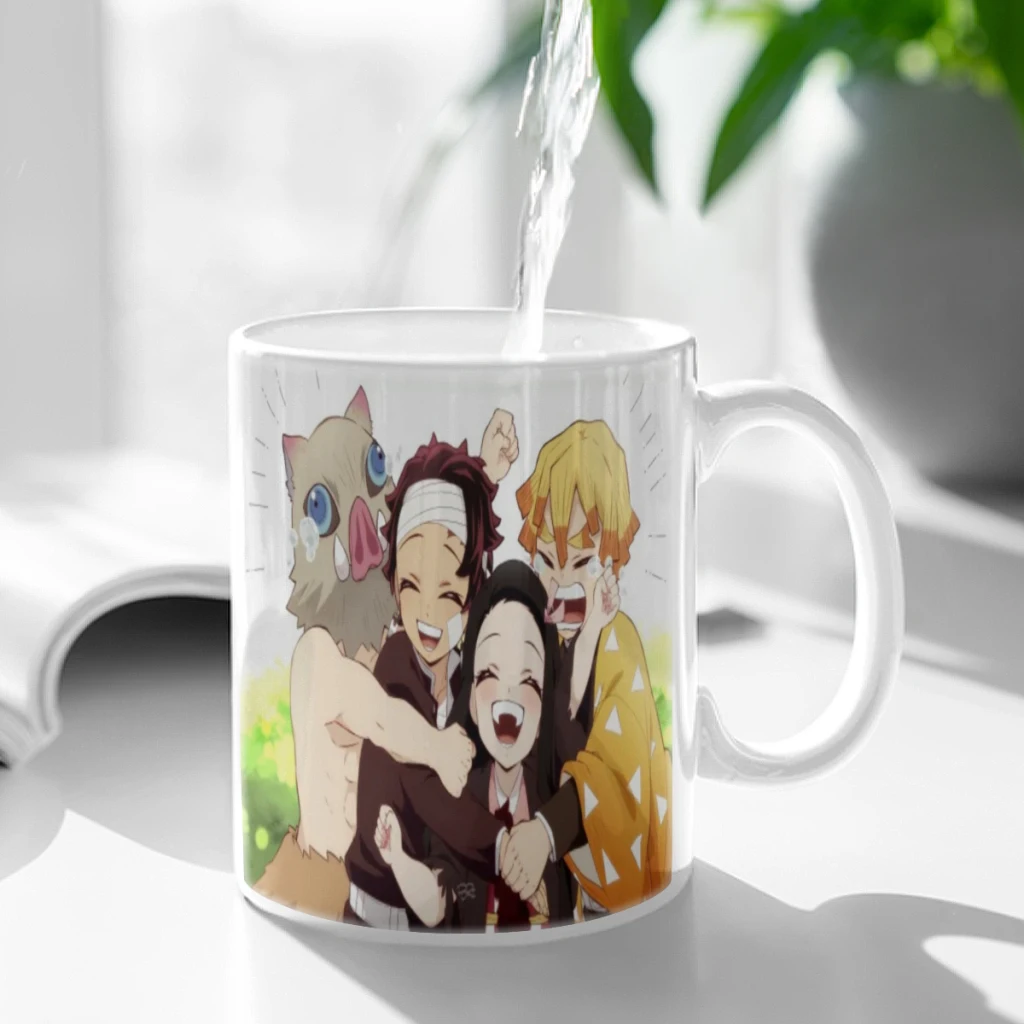 

Ghost Killing Blade Tanjiro Coffee Mug Ceramic Water Cup Heat Sensitive Coffee Cups Summer Winter Drinkware
