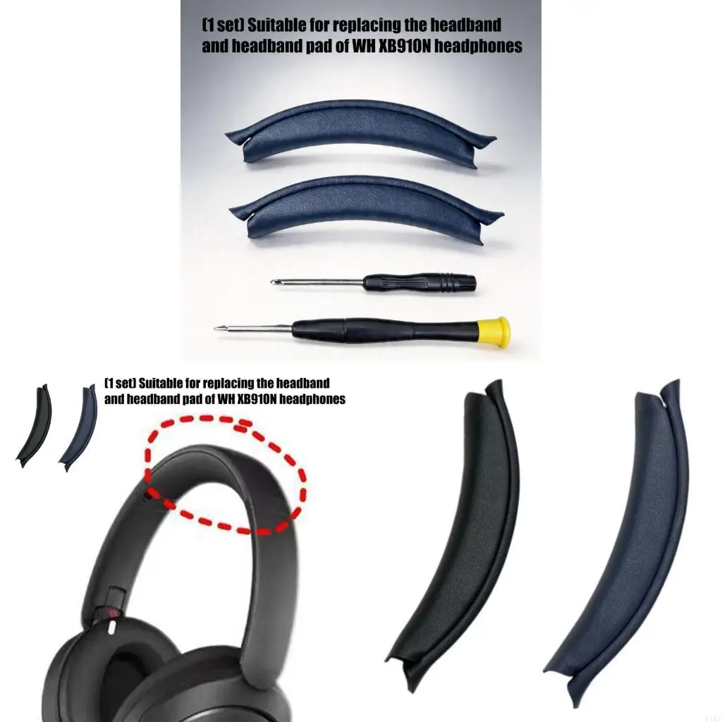 Reemplazo almohadilla diadema ergonómica para auriculares WHXB910N, almohadilla haz cabeza, comodidad mejorada, uso