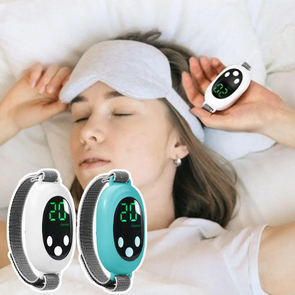 Handheld Smart Sleep Aid Relaxation Treatment Insomnia Stress Pulse Relieve 20 Gears Muscle Stimulation Adjust Anxiety T3Z0