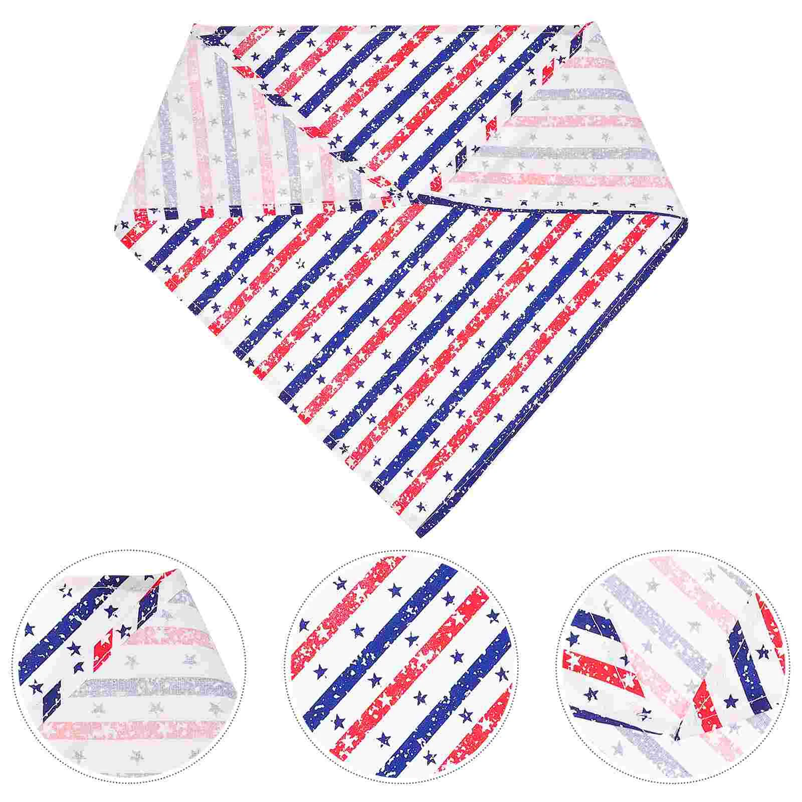 Bibs Decorative Dog Handkerchief Independence Day Props Pet Costume Accessories Triangle Towel Festival Bandanas Supplies