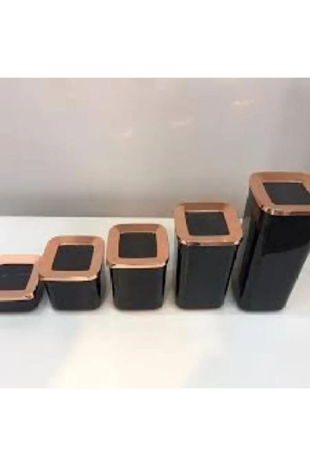 

DOLBOVI black copper 4 Set 20 pieces storage jars