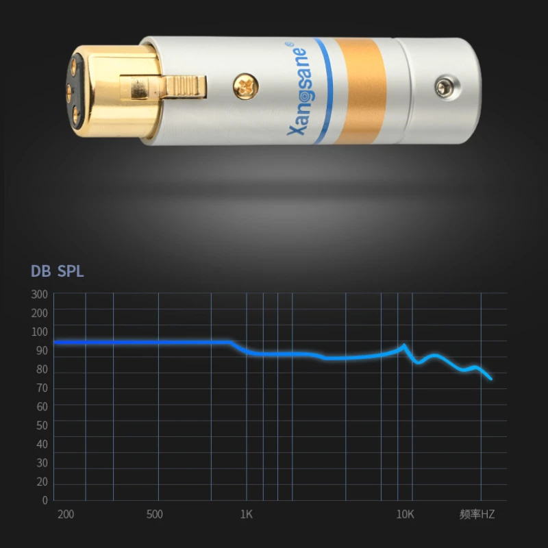 4 szt. Pozłacane Adapter Audio HiFi 3 piny wtyczka XLR męskie złącze kabel zbalansowany ze stopu aluminium