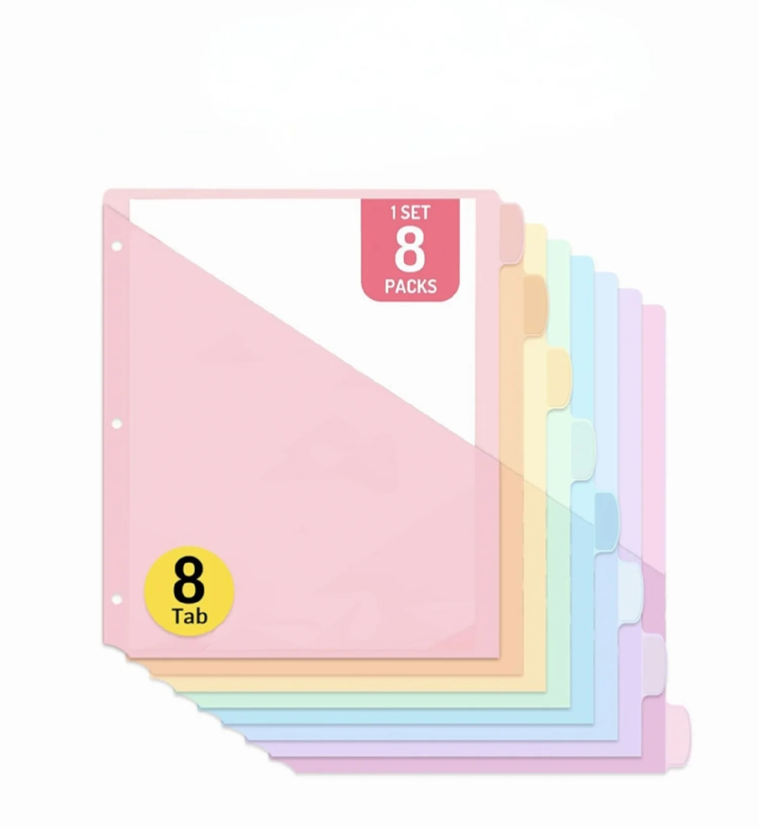 

Многоразовая 3-кольцевая папка для ноутбука Makeasy с пластиковой подвижной карманной папкой для отчетов, папка для отходов