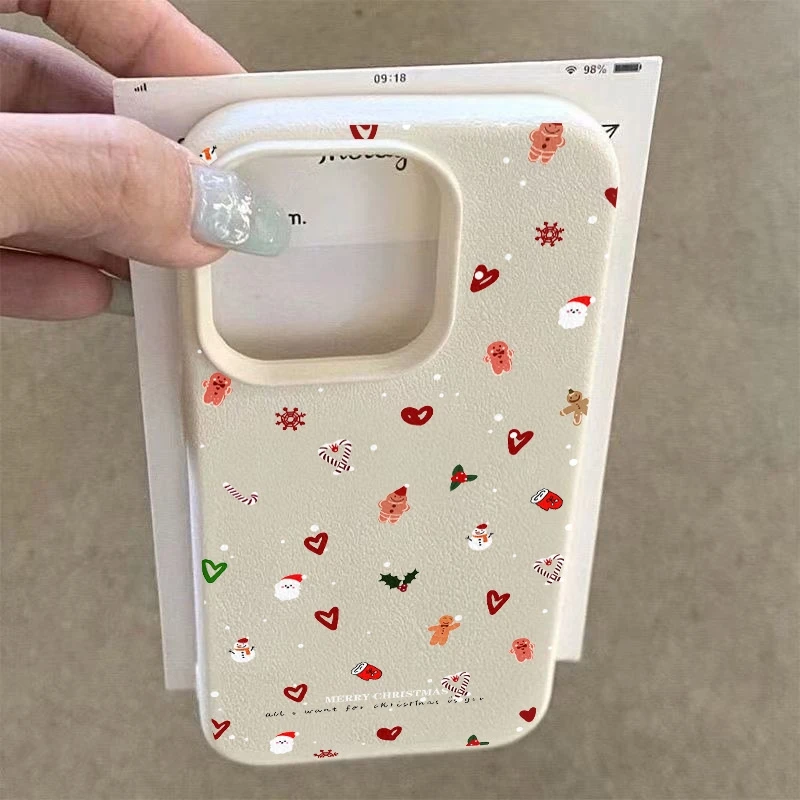 آيفون 17 برو ماكس 16 15 14 13 12 11 XS X XR 7 8 16 Plus 17 الهواء جراب هاتف عيد الميلاد تحت عنوان للصدمات سيليكون غطاء الوفير