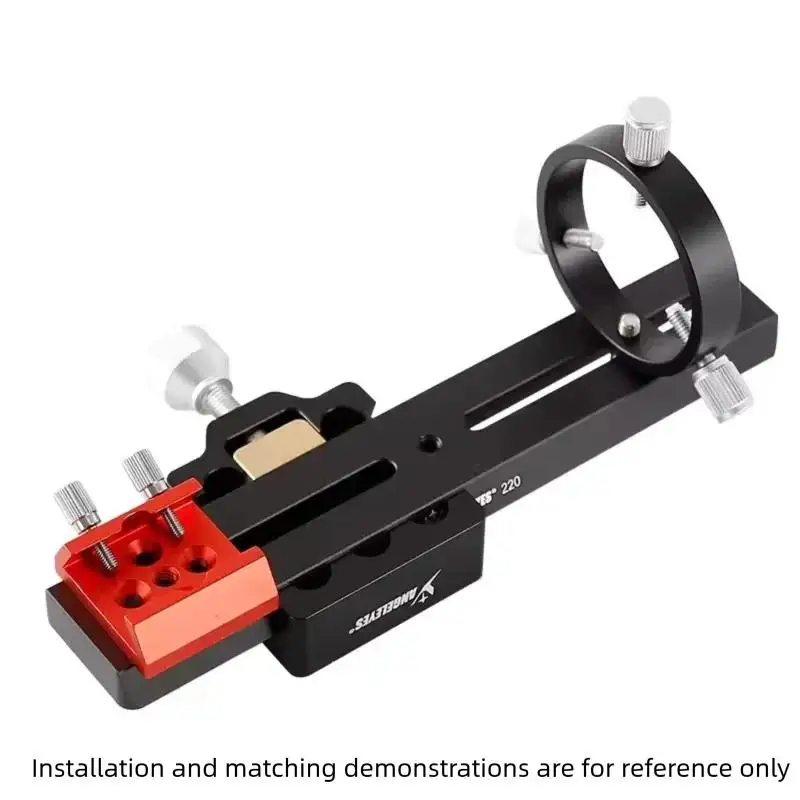 Angeleyes Dovetail Mounting Plate Guide Scope Black Astronomical Accessories Compatible with 40mm 70mm 100mm 150mm 220mm 300mm 3