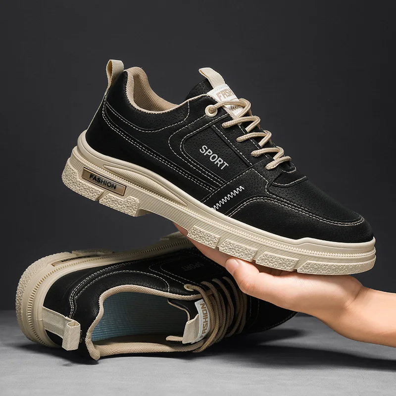 Casual Sports Sneakers All Season Men Skateboarding Shoes Breathable Low-Cut Fashionable Durable Versatile Men Shoes