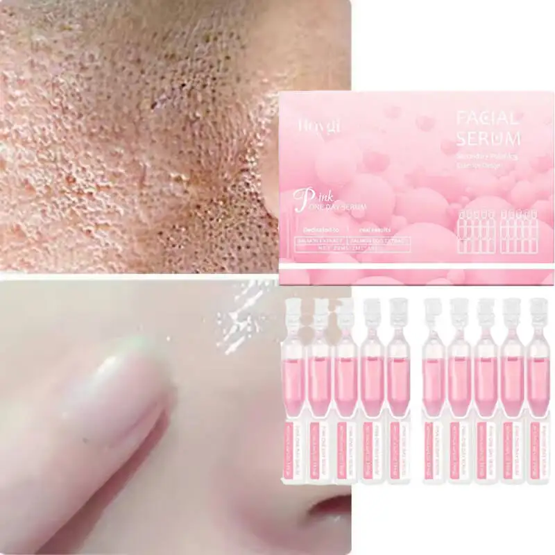 

Pink One Day Serum Facial Moisturizing Balanced Water Oil Fine Pores Shrinking Soft Firm Skin Hyaluronic Acid Korean Cosmetics
