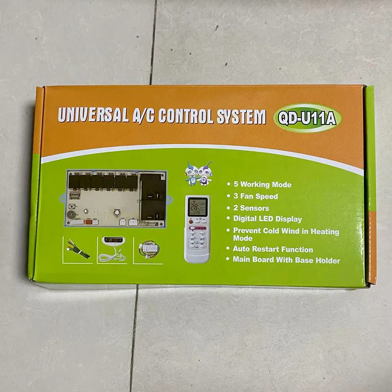 Split Air Conditioner pcb Control Board Modification Board Control Panel QD-U11A With Temperature Display Screen