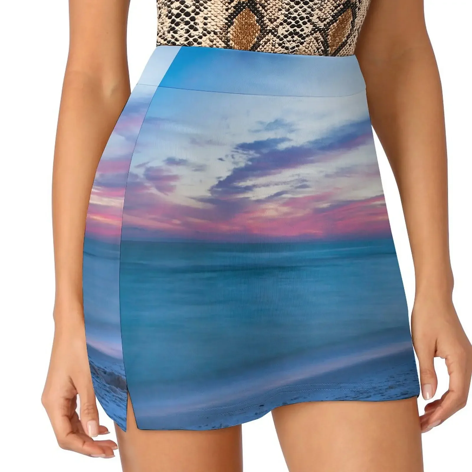 

If By Sea - Sunset on the Beach Near Destin Florida Mini Skirt new in external clothes japanese fashion summer skirts