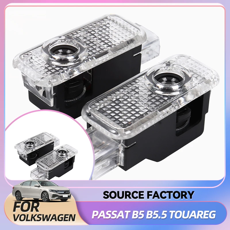 

Горячие антенны, 2 шт., светодиодные лампы для дверей автомобиля, лампы для украшения интерьера, аксессуары для VOLKSWAGEN VW Passat B5 B5.5 Touareg 7L