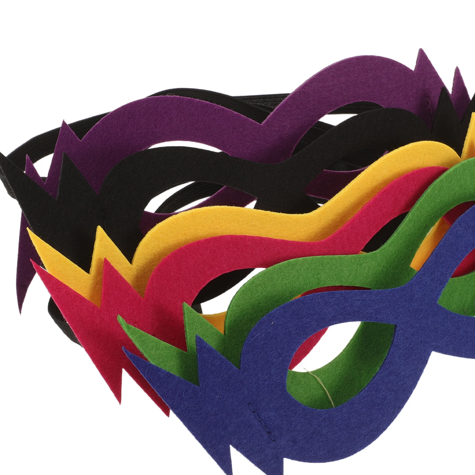 6 قطع من قناع العين نصف وجه للأطفال، أقنعة تنكرية مبتكرة لحفلات الهالوين، أقنعة تنكرية للأطفال، كرة تنكرية #2