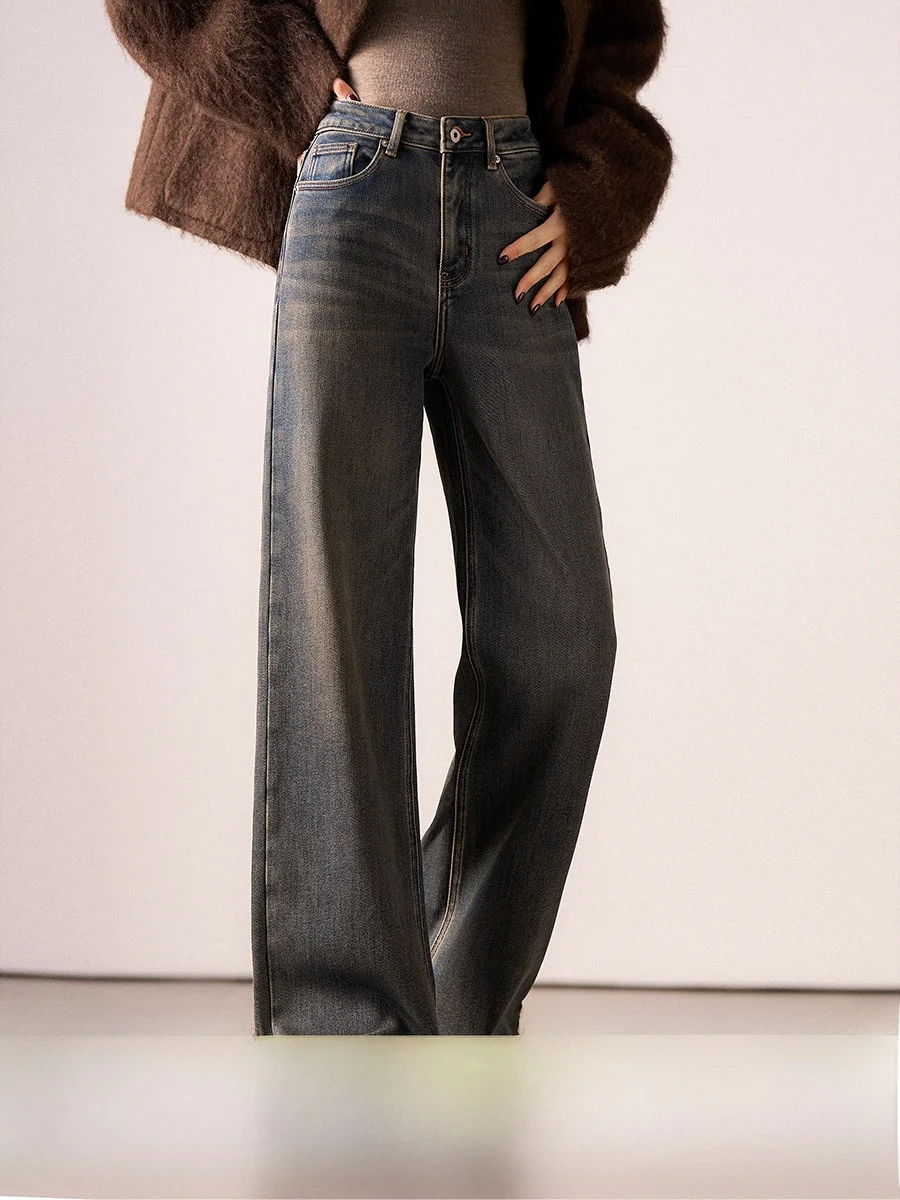 

Xhange Casual Cotton Jeans Retro Weave Soft Flexible Straight Leg Comfortable Commute Multicolor New 26 l Waist Jeans