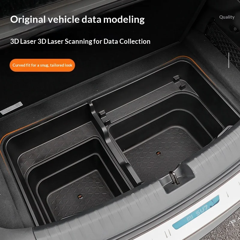 For SU7 Trunk Storage Box In-car Lower-level Organizer Front Trunk Interior Modification Accessories Standard Fitment