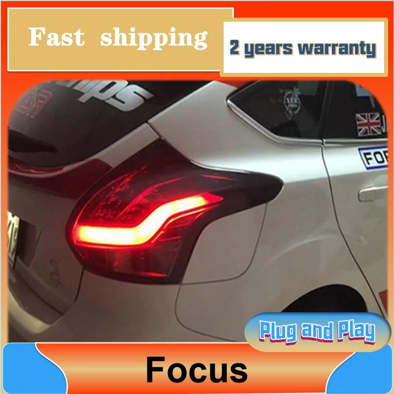 

Car Styling for Ford Focus Taillight 2012 2013 2014 Focus Tail Light Rear DRL Fog Brake Reversing Turn Signal