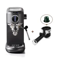Coffee Maker CAFELFFE 1.1L Portable Stainless Steel 19 Bar Espresso Machine for Hotel Use 19 Bar Capsule Espresso Machine Coffee