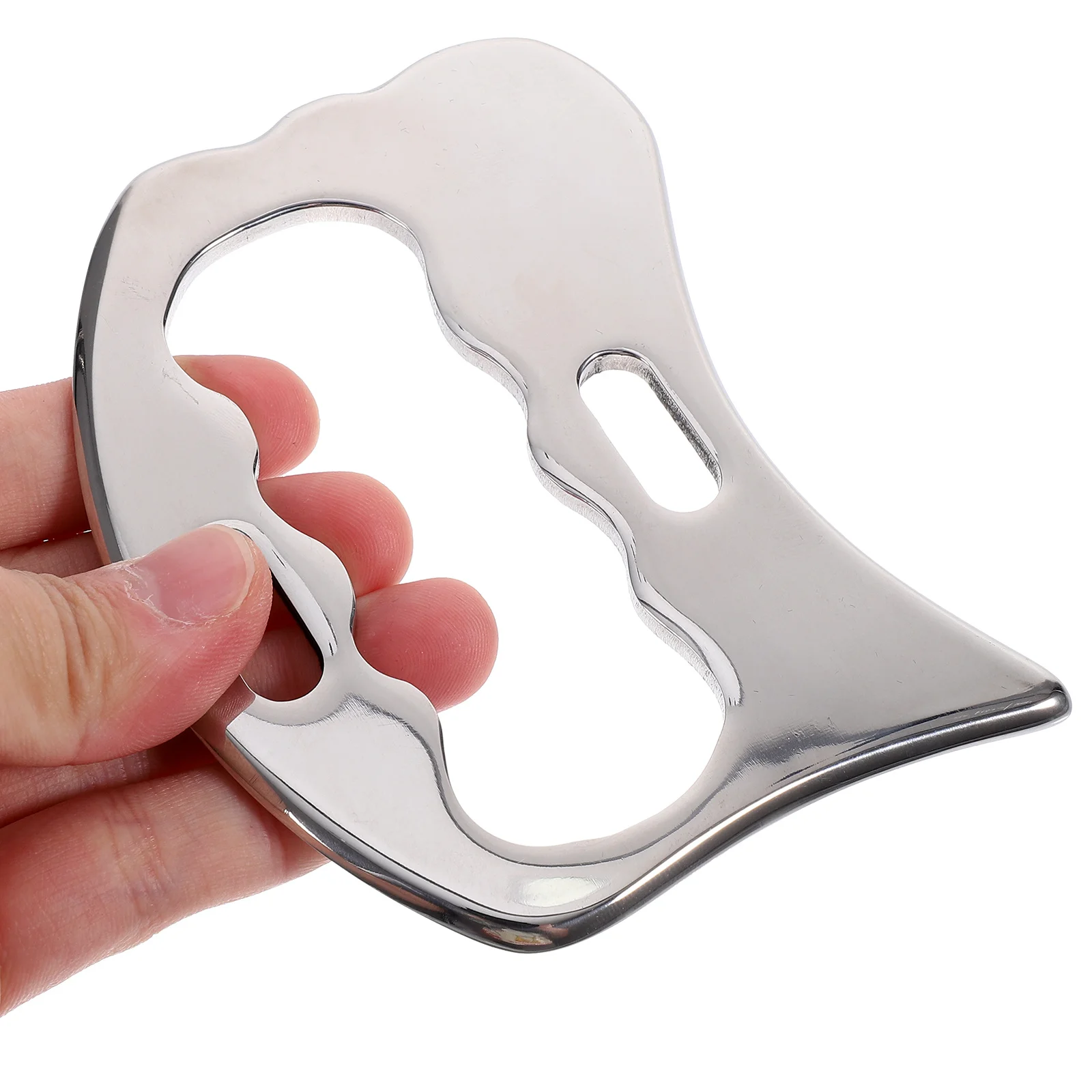 

Guasha Scraping Massage Tool Stainless Steel Muscle Relaxer for Face Body Puffiness Reduction and Blood Circulation