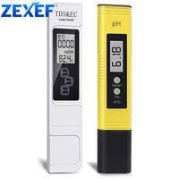 ZEXEF TDS Meter Digital Water Tester High Accuracy Digital 0-14 PH Meter Tester 0-9990ppm TDS&EC LCD Water Purity PPM Filter