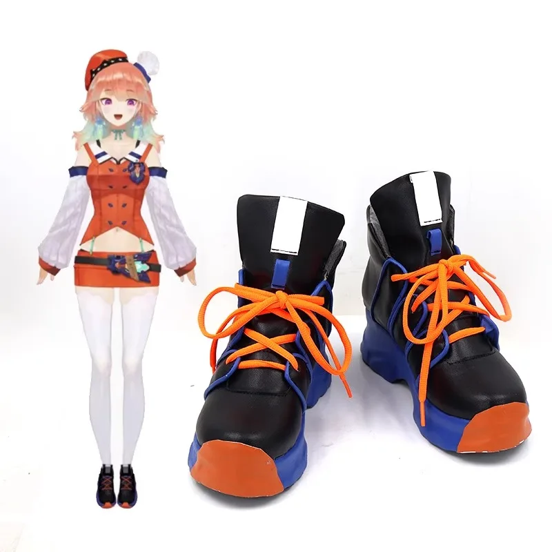 

Hololive Takanashi Kiara Cosplay Costume Shoes Handmade Faux Leather Boots Shoes
