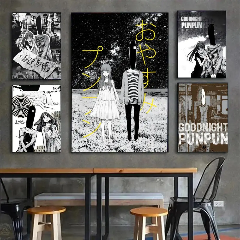 Melancholic Manga G-Goodnight Punpun Poster Painting Wall Art Mural for Living Room Home Decor and Gifts