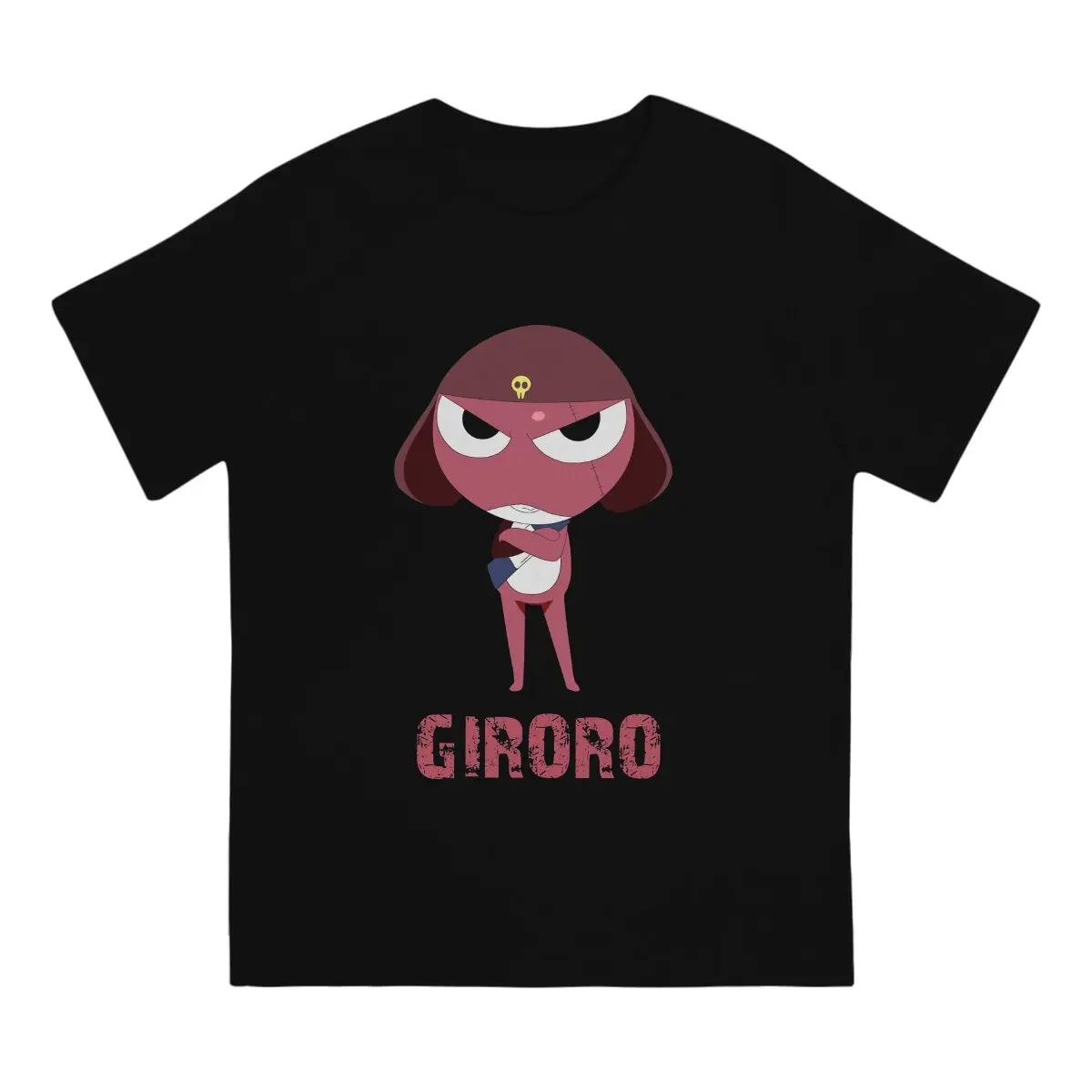 Corporal Giroro Reporting T Shirt Sgt Frog Keroro Gunso Cartoon Anime 100% Cotton Tops Humor Short Sleeve Round Collar Tees