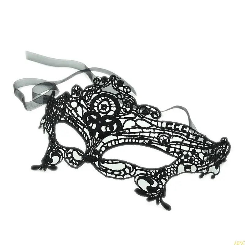 A0NC Sexy Women Mask Queen Mask Lace Hollow Flower Party Maschera maschera maschera
