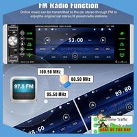 New Arriva Single Din Touchscreen Car Stereo Wireless Carplay Android Auto, 5.1 Inch Car Radio Bluetooth FM SWC USB Backup