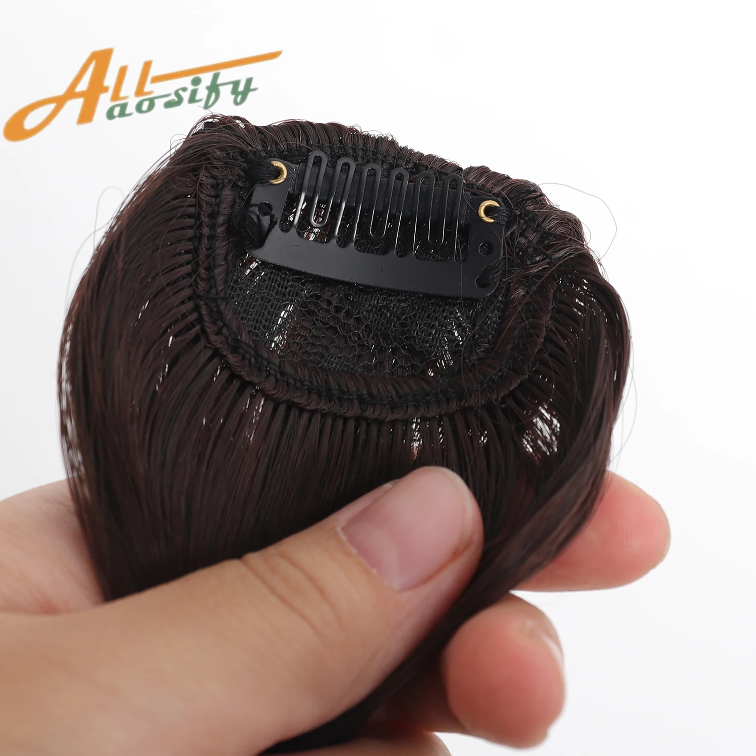 مشبك شعر صناعي في سوالف مزدوجة، شعيرات تنين، مشبك هامش أمامي غير مرئي في الشعر، غرة شعر وهمية للفتيات