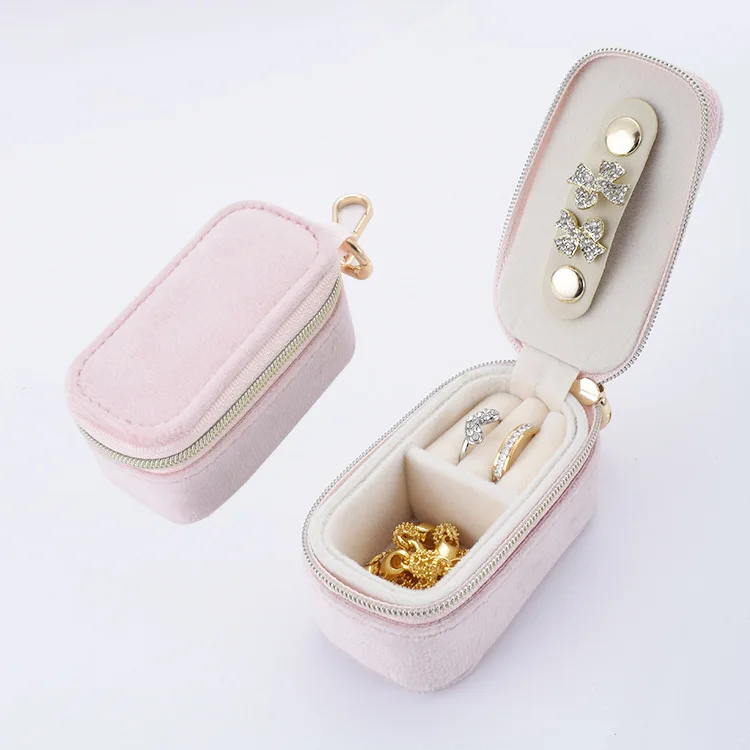 

Портативная мини-шкатулка для хранения ювелирных изделий, дорожный футляр для ювелирных изделий, брелок для хранения серег, ожерелье, кольцо, органайзер для ювелирных изделий, дисплей
