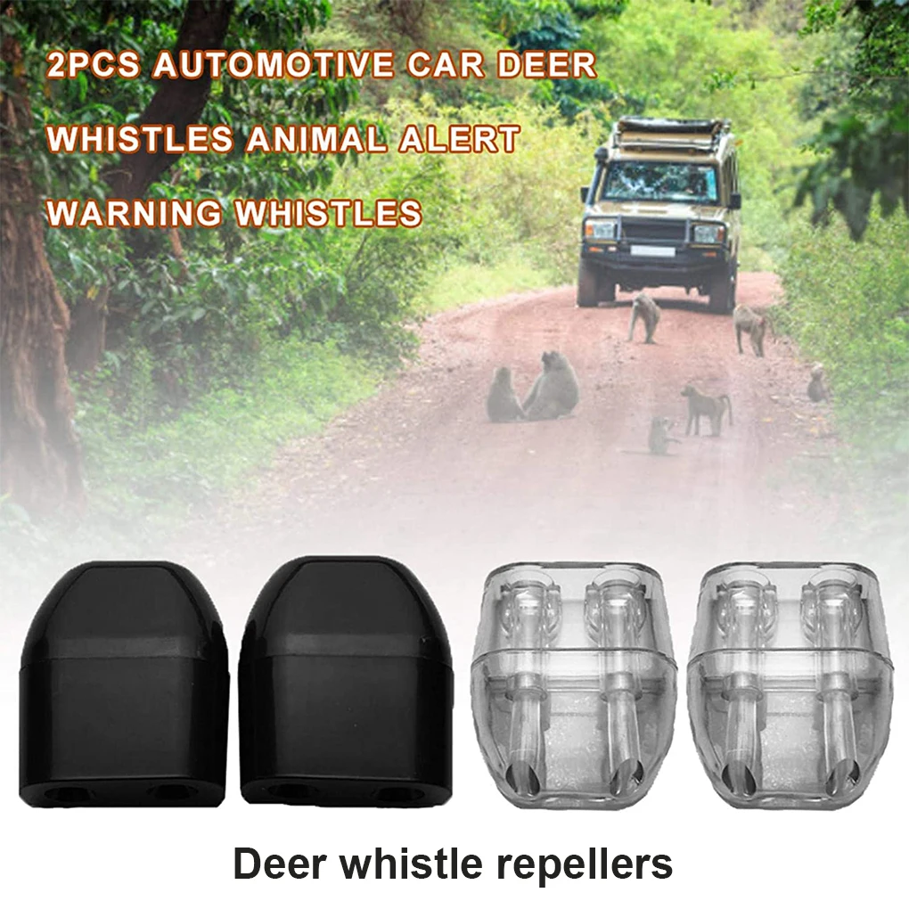 2 Pieces ABS Animal Warning Whistles Detachable Removable Grille Mounting Adhesive Type Automotive Motorcycle Truck Whistles