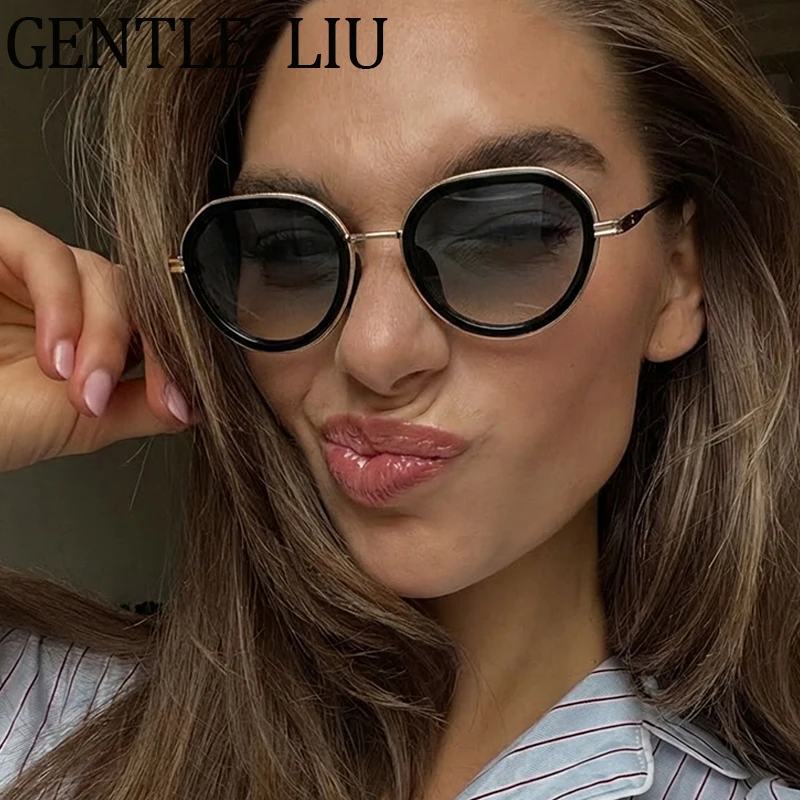 

Classic Round Sunglasses Women 2026 Luxury Brand Retro Punk Square Sun Glasses For Ladies Fashion Outdoor Eyewear Shades Driving