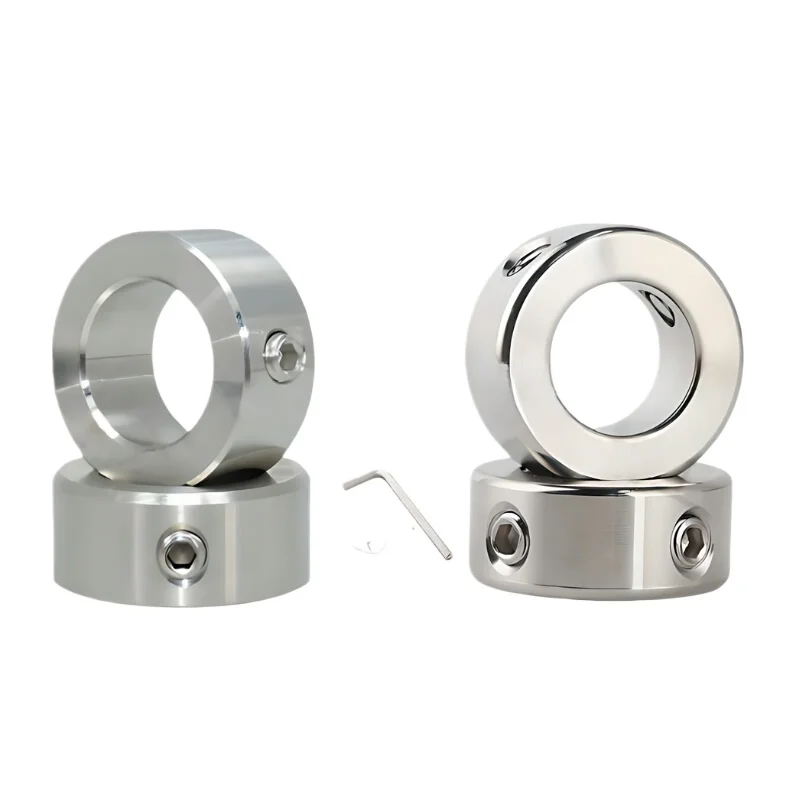 Stainless Steel Optical Axis Retaining Ring - Single-Hole Set Screw Design, Limit Ring for Locking & Positioning