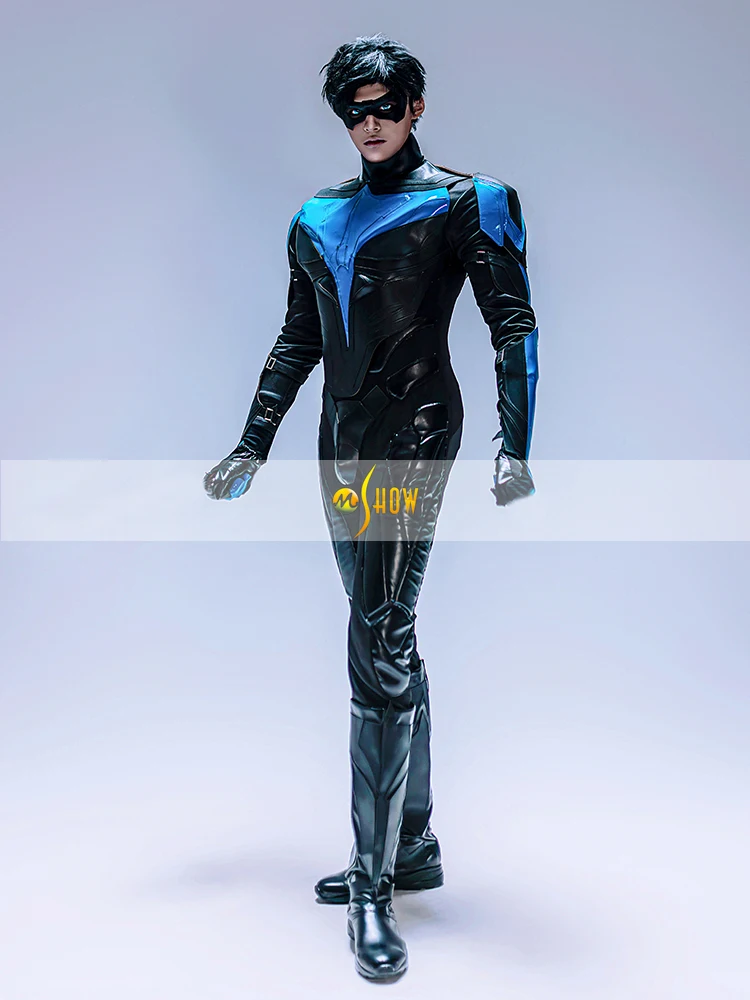 Robin Night Wing Costume Suit Dick Grayson Cosplay Outfit Halloween