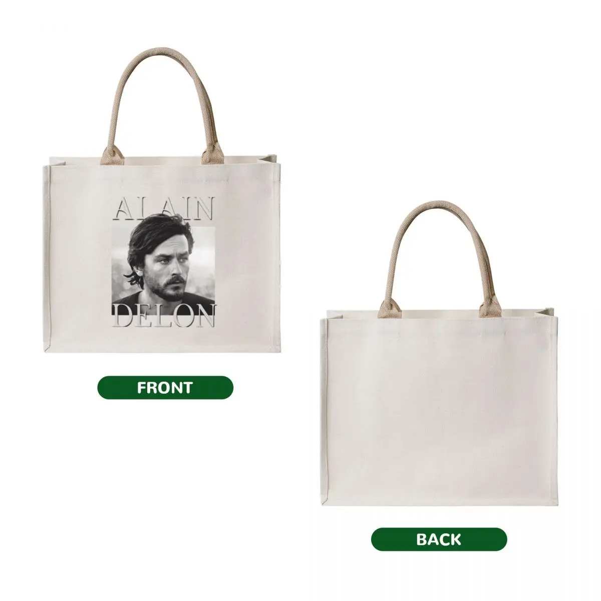 alain delon french Tote Bag large tote bag Women's shopper bag Women's bags