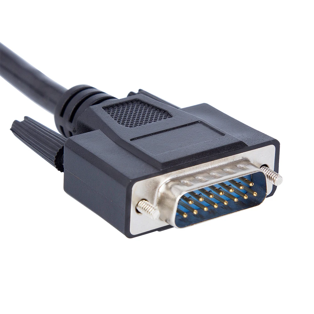 16pin Obd2 Male To Male Extension Cable Db15 To Vga Cable Extension Cable Car Diagnostic Extender Cable 156cm