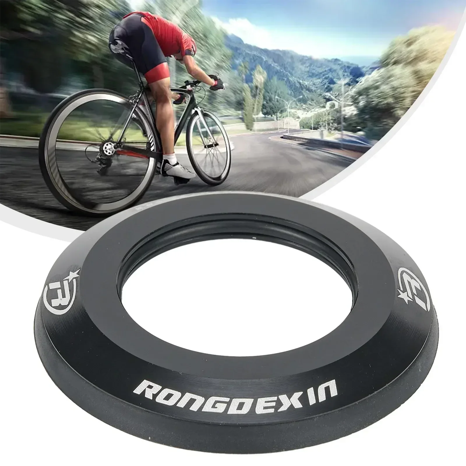 Bicycle Headset Cap Universal MTB Mountain Bike Top Shell Flat Cover CNC Metal O-ring Seal Bicycle Parts  28.6mm Diameter  N E W
