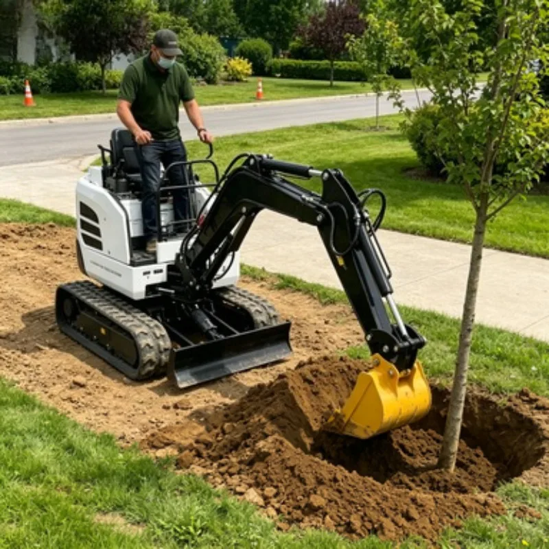 Free Shipping Dingo Small Track Loader with Flail Mower Mini Loader Skid Steer with Attachment