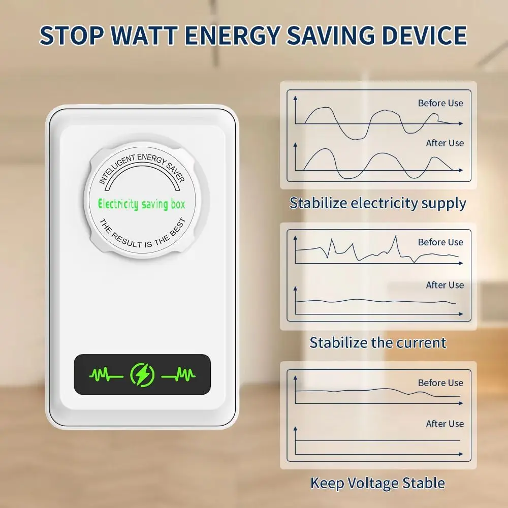 US/EU Adapter Electricity Saving Box Stable Performance Power Save Electric Energy Saver Saver Cost Reducing Smart
