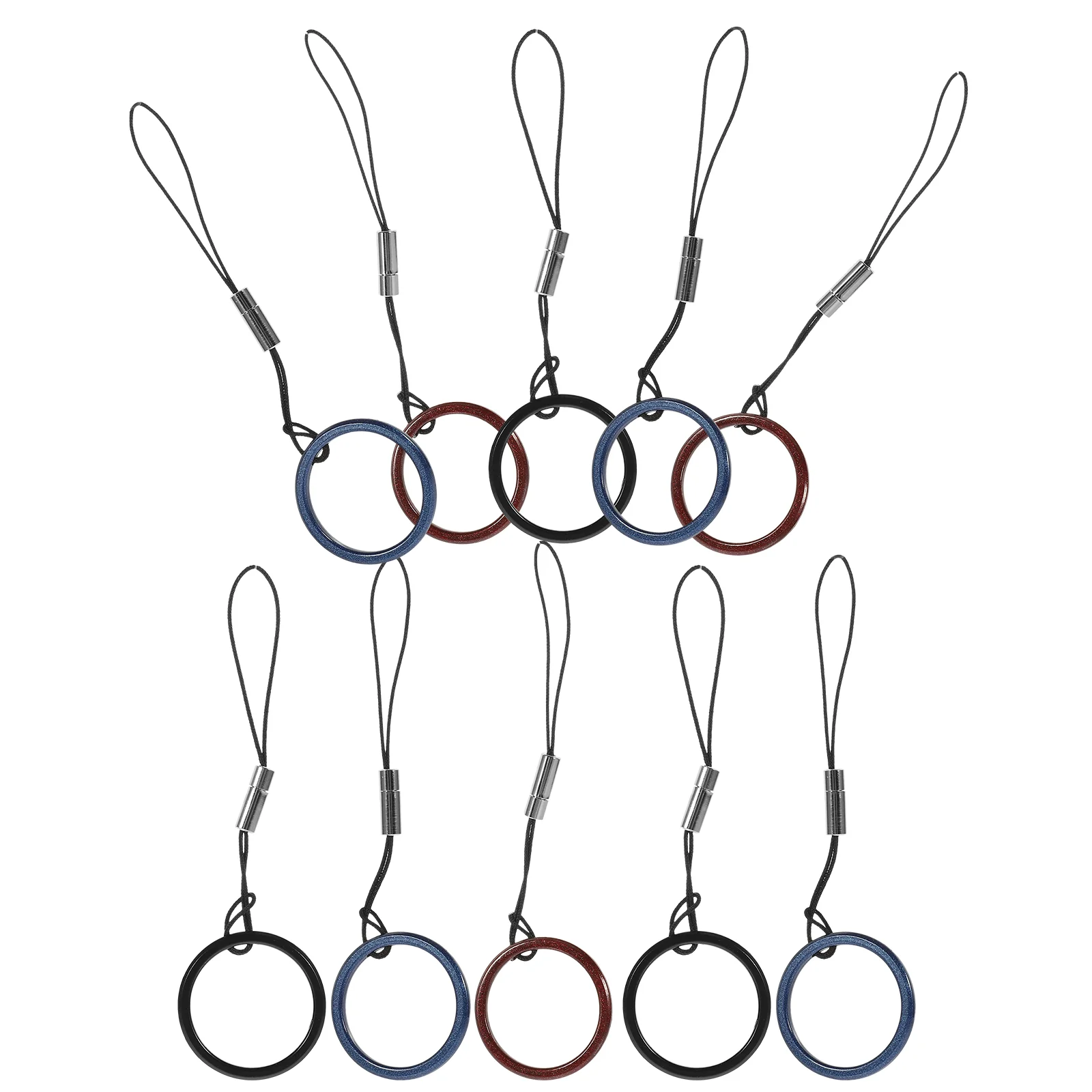

10 Pcs Hand Lanyard Mobile Phone Finger Circle for Carrying Lanyards