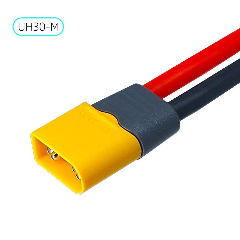 XT30 Upgrade Version UH30-F/M (with Back Cover) Cable—High-Current Male-to-Female Plug-in Connectors—Drone Power Extension Cable