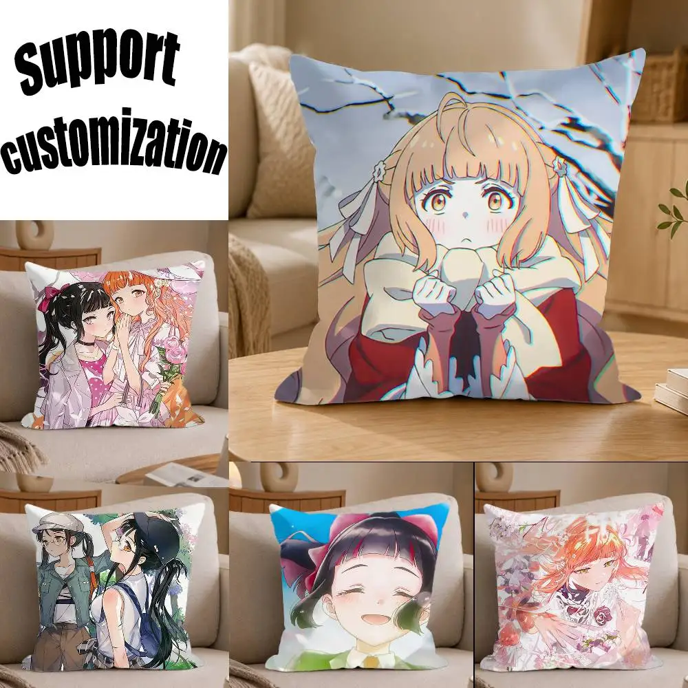 

SPRING Agents of the Four Seasons Anime Square Sofa Pillow Cover Solid Color Living Room Home Decor Cushion Case